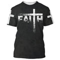 FUNSTUFFPRINT Faith Way Maker Miracle Worker 3D All Over Printed Shirt for Men and Women 3D T-shirt