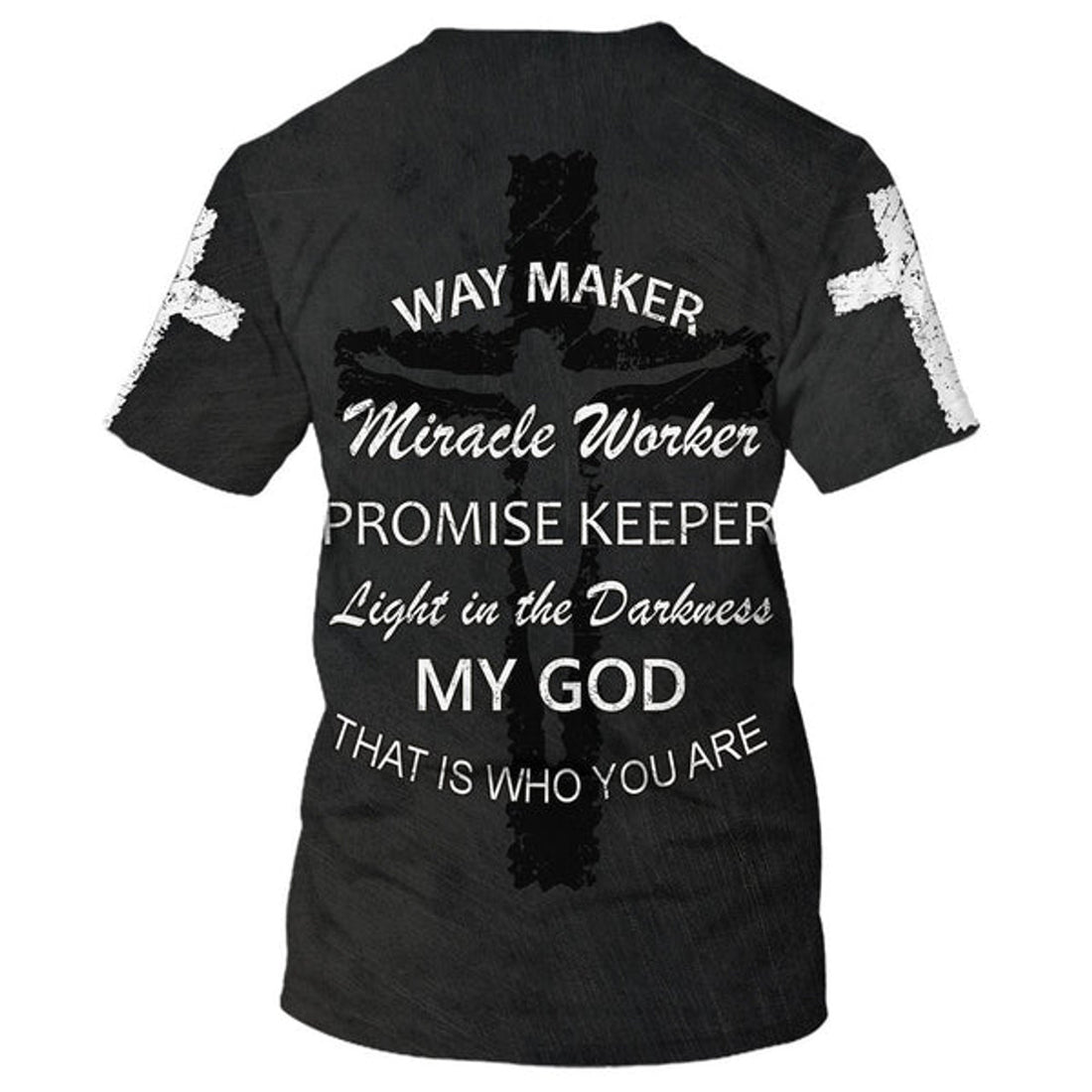 FUNSTUFFPRINT Faith Way Maker Miracle Worker 3D All Over Printed Shirt for Men and Women 3D T-shirt