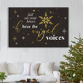 Fall On Your Knees Oh Hear The Angel Voices, Christmas Wall Art Canvas - Religious Wall Decor