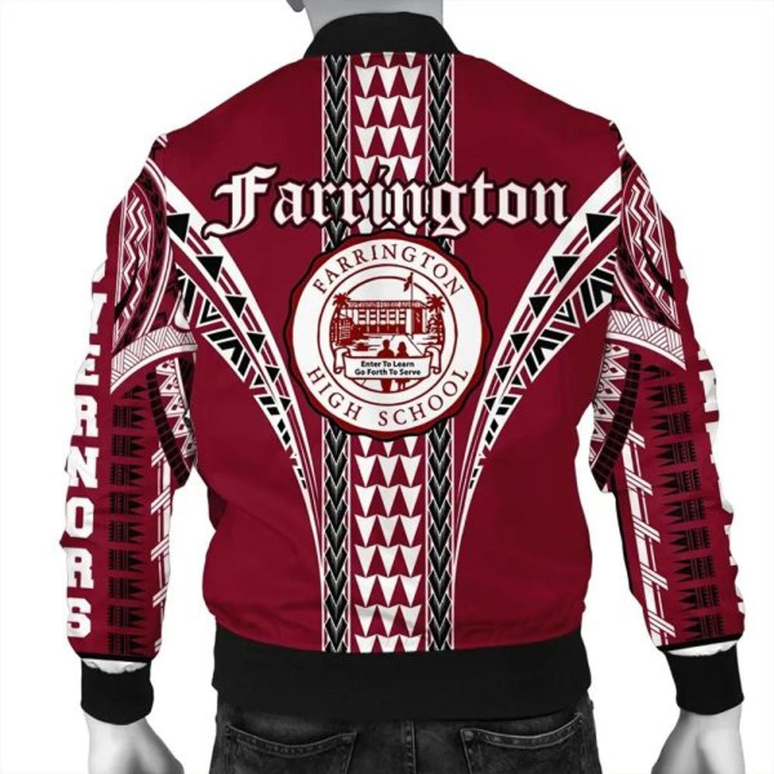 FUNSTUFFPRINT Farrington High 3D Bomber Jacket