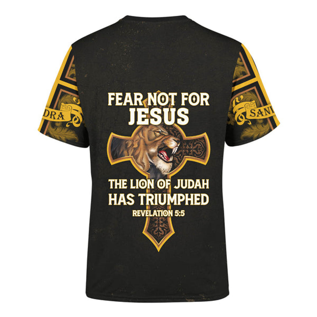 FUNSTUFFPRINT Fear Not For Jesus Jesus Lion Customized Shirt - Christian 3D T-shirt