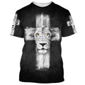 FUNSTUFFPRINT Fear Not For Jesus The Lion Of Judah 3D All Over Printed Shirt for Men and Women 3D T-shirt