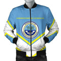FUNSTUFFPRINT Federated States of Micronesia Coat Of Arms Men Bomber Jacket Lucian Style 3D Bomber Jacket