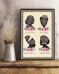 Feminist Poster, Fight For The Things Than You Care About, Ruth Bader Ginsburg, Frida Kahlo, Amanda Gorman, Michelle Obama Poster and Canvas