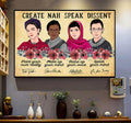 Feminist Poster, Pain Your Own Reality Make Up Your Mind Raise Up Your Voice Speak Your Mind Poster and Canvas