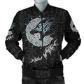 FUNSTUFFPRINT Fenrir Wolf Men's 3D Bomber Jacket