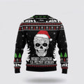 FUNSTUFFPRINT Festive Cat Skull Santa Sweater Trendy & Ugly Christmas Fashion – Christmas Gifts For Frends Ugly  Sweater