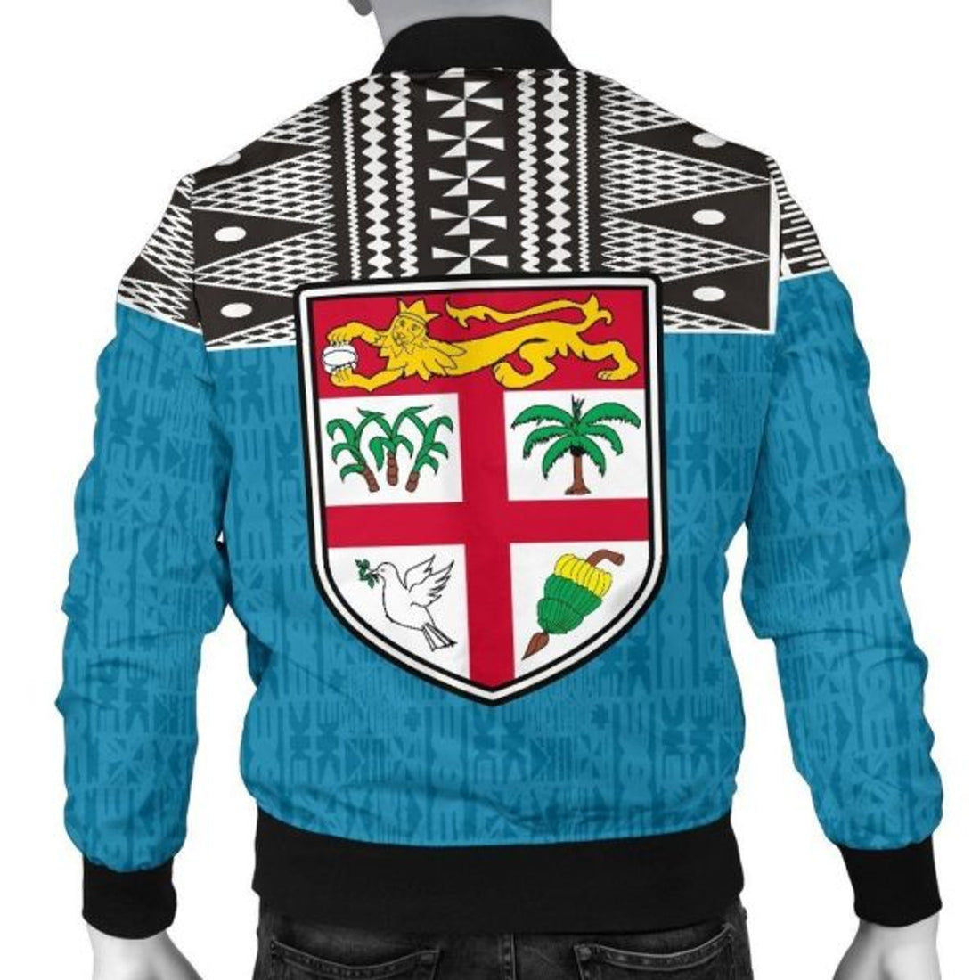FUNSTUFFPRINT Fiji Bomber Jacket - Polynesian Design 3D Bomber Jacket