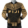 FUNSTUFFPRINT Fiji Polynesian Chief Men's Bomber Jacket - Gold Version 3D Bomber Jacket