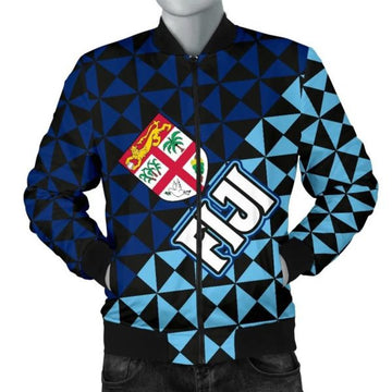 FUNSTUFFPRINT Fiji Polynesian Men's Bomber Jacket Coat Of Arms 3D Bomber Jacket