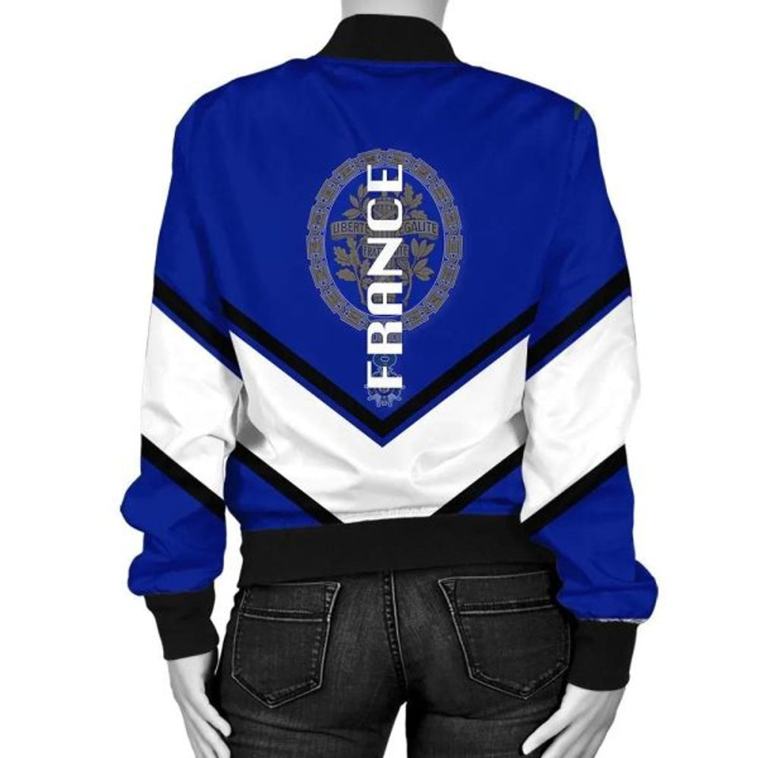 FUNSTUFFPRINT Finland Coat Of Arms Women Bomber Jacket Lucian Style 3D Bomber Jacket