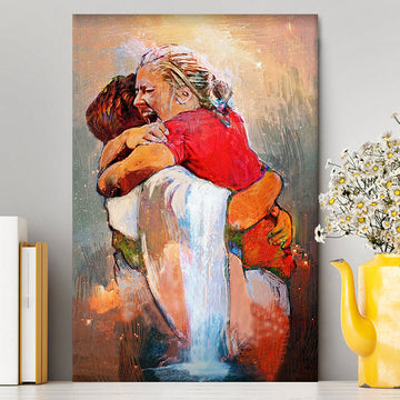 First Day In Heaven Painting Canvas Wall Art - I Held Him And Would Not Let Him Go Wall Decor