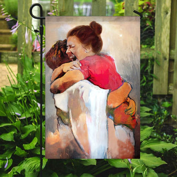 First Day In Heaven Jesus Christ Flag, Jesus Garden Flag, Garden Flag, Welcome Flag, Christian Flag, Scripture Flag, Garden Banner