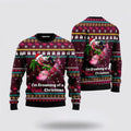 FUNSTUFFPRINT Flamingo Dream Of Pink Christmas Ugly Christmas Sweater – Christmas Gifts For Frends Ugly  Sweater