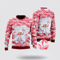 FUNSTUFFPRINT Flamingo Fa La La La Mingo Christmas Ugly Christmas Sweater For Men & Women – Christmas Gifts For Frends Ugly  Sweater
