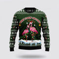 FUNSTUFFPRINT Flamingo Merry Flockin’ Christmas Ugly Christmas Sweater – Sweater Gifts For Pet Lover Ugly  Sweater
