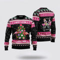 FUNSTUFFPRINT Flamingo Merry Flocking Christmas Ugly Christmas Sweater – Christmas Gifts For Frends Ugly  Sweater