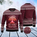 FUNSTUFFPRINT Flamingo Yoga Ugly Christmas Sweater, Christmas Sweater, Ugly Sweater, Funny Xmas Sweaters Ugly Sweater