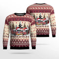 FUNSTUFFPRINT Flanders Fire Co. #1 And Rescue Squad, Flanders, NJ Christmas AOP Ugly Sweater - Gifts For Firefighters In Flanders, NJ Ugly Sweater