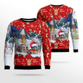 FUNSTUFFPRINT Florida Sarasota County Fire Dept Ugly Christmas Sweater – Christmas Gifts For Firefighters Ugly  Sweater