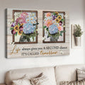 Flower Butterfly, Poster Decor, Life Always Gives You A Second Chance It’s Called Tomorrow Poster and Canvas