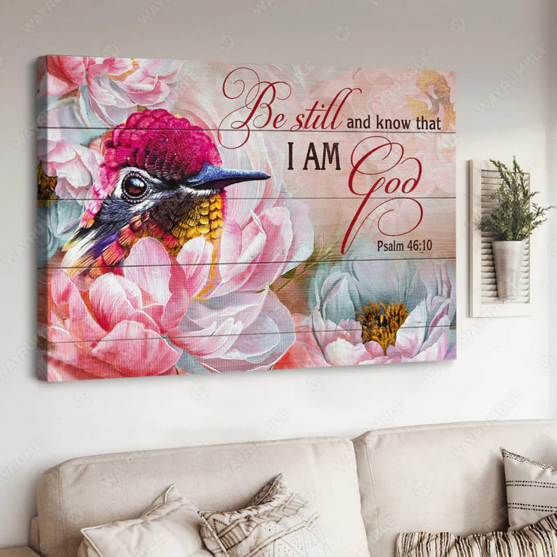 Flower Lover, Wall Decor, Be Still And Know That I Am God Poster and Canvas