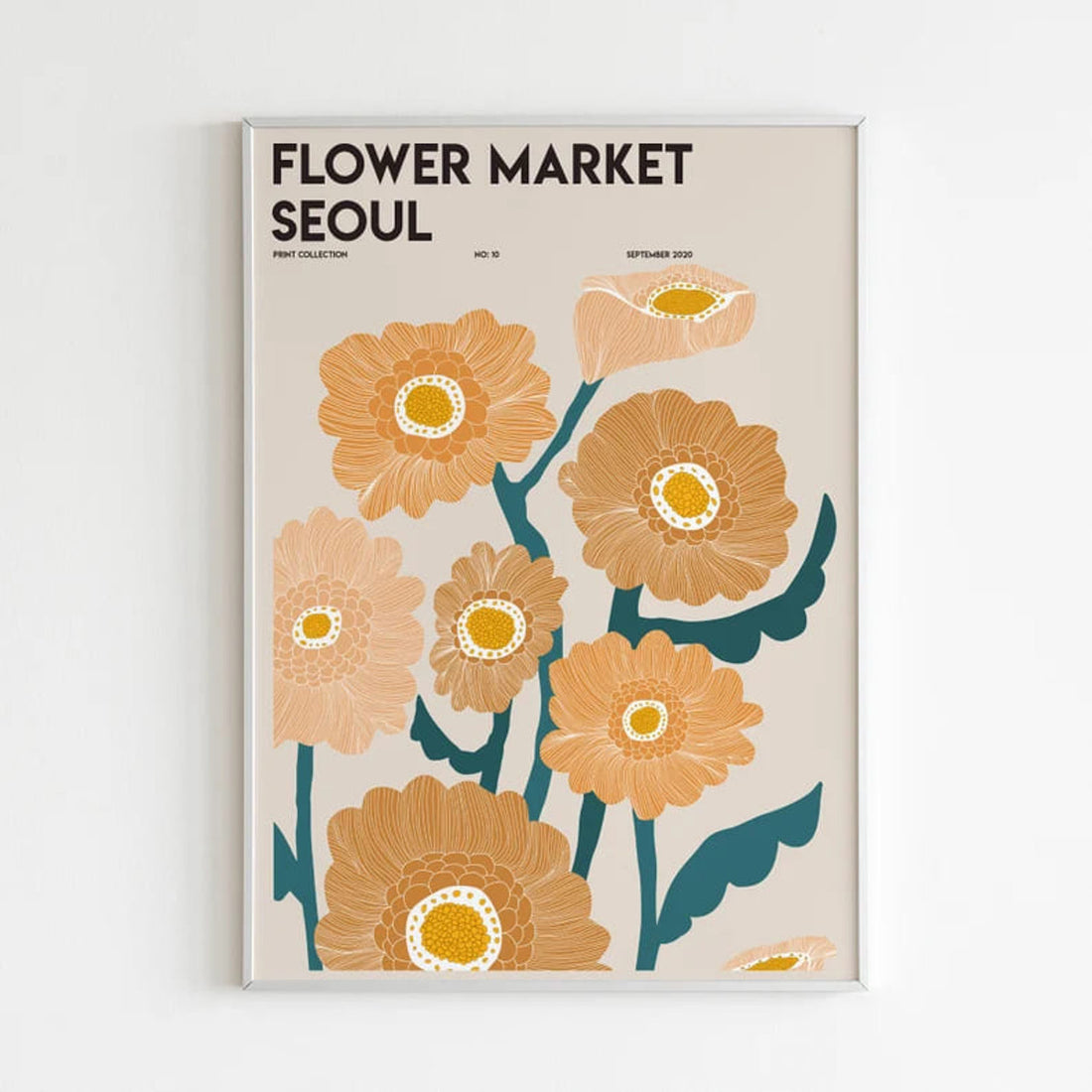 Flower Market Seoul, Flower Lover, Poster Decor, Wall Poster Poster and Canvas