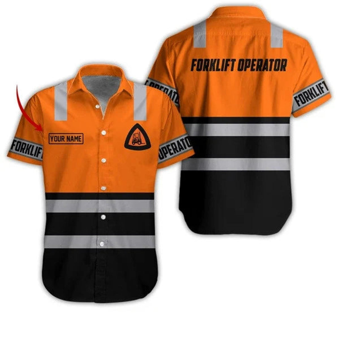 Custom Forklift Driver Hawaiian Shirt, Forklift Operator Apparel