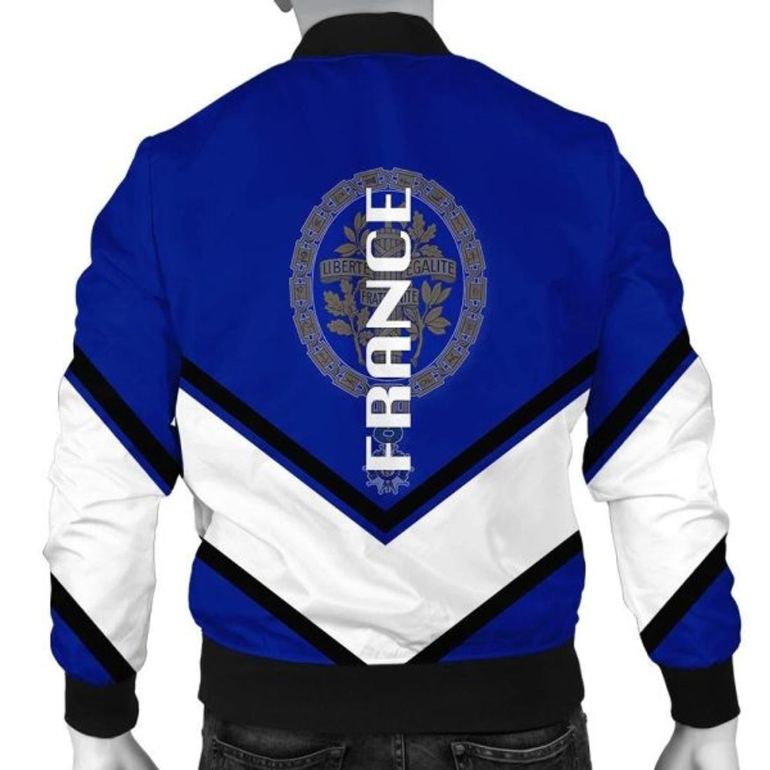 FUNSTUFFPRINT France Coat Of Arms Men Bomber Jacket Lucian Style Bomber Jacket