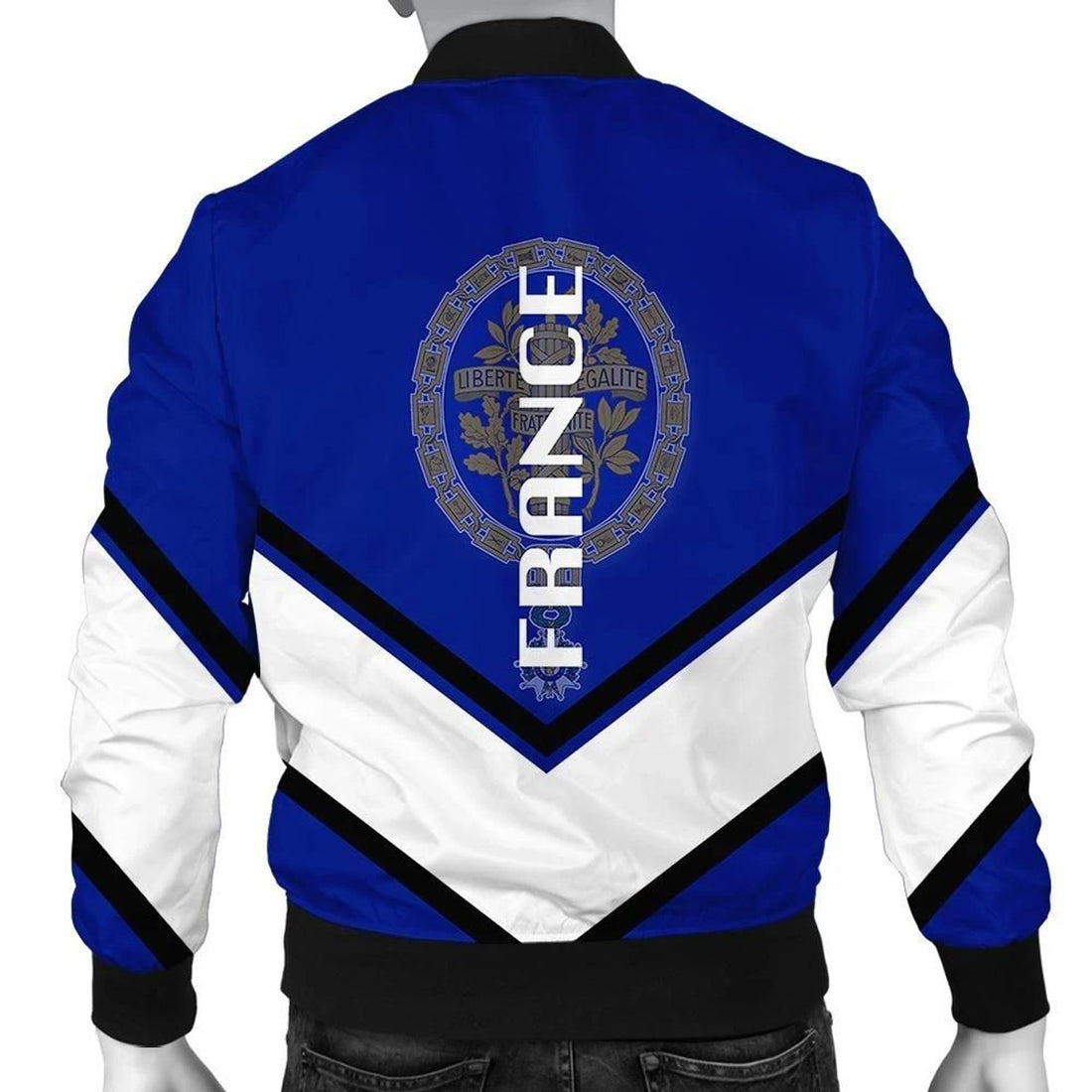 FUNSTUFFPRINT France Coat Of Arms Men Bomber Jacket Lucian Style 3D Bomber Jacket