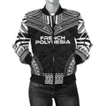 FUNSTUFFPRINT French Polynesia Polynesian Chief Women'S 3D Bomber Jacket