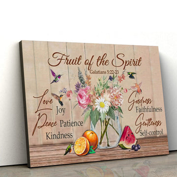 Fruit Of The Spirit Wall Decoratoc - Galatians 5 22-23 Art On Canvas