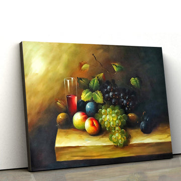 Fruits Original Oil Painting Canvas Wall Art - Canvas Wall Decor - Home Decor Living Room