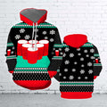 FUNSTUFFPRINT 3D Fun Cups Christmas All Over 3D Hoodie and Zip Hoodie