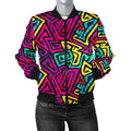 FUNSTUFFPRINT Funky Pattern Print Women Casual 3D Bomber Jacket