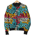 FUNSTUFFPRINT Funky Print Pattern Women Casual Bomber Jacket