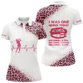 Custom Funny Golf Shirts For Women I Was One Under Today Custom Name Pink Leopard White Women Polo Shirts, Best Gift For Women
