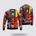 FUNSTUFFPRINT Funny Cartoon Dog Face Ugly Christmas Sweater For Men And Women, Gift For Christmas, Best Winter Christmas Outfit Ugly  Sweater