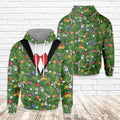 FUNSTUFFPRINT 3D Funny Christmas All Over 3D Hoodie and Zip Hoodie