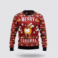 FUNSTUFFPRINT Funny Corgi Merry Corgmas Ugly Christmas Sweater 3D – Pet Lover Christmas Sweater Ugly  Sweater
