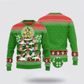 FUNSTUFFPRINT Funny Cute Bulldog Xmas Ugly Bulldog Tree Ugly Christmas Sweater For Men And Women, Gift For Christmas, Best Winter Christmas Outfit Ugly Sweater