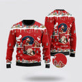 FUNSTUFFPRINT Funny Dachshund Santa Claus Christmas Ugly Christmas Sweater For Men And Women, Best Gift For Christmas, The Beautiful Winter Christmas Outfit Ugly Sweater