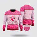 FUNSTUFFPRINT Funny Flamingo Playing Guitar Christmas Ugly Christmas Sweater – Christmas Gifts For Frends Ugly  Sweater
