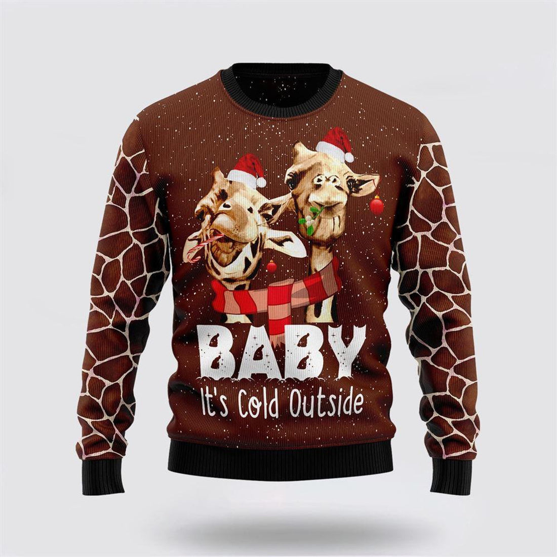 FUNSTUFFPRINT Funny Giraffe Ugly Christmas Sweater – Sweater Gifts For Pet Lover Ugly  Sweater