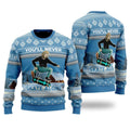 FUNSTUFFPRINT Funny Jesus Skateboarding Ugly Christmas Sweater For Men & Women – Gifts For Christians Ugly  Sweater