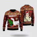 FUNSTUFFPRINT Funny Llama Destroys Christmas Tree Ugly Christmas Sweater, Farm Sweater, Christmas Gift, Best Winter Outfit Christmas Ugly Sweater