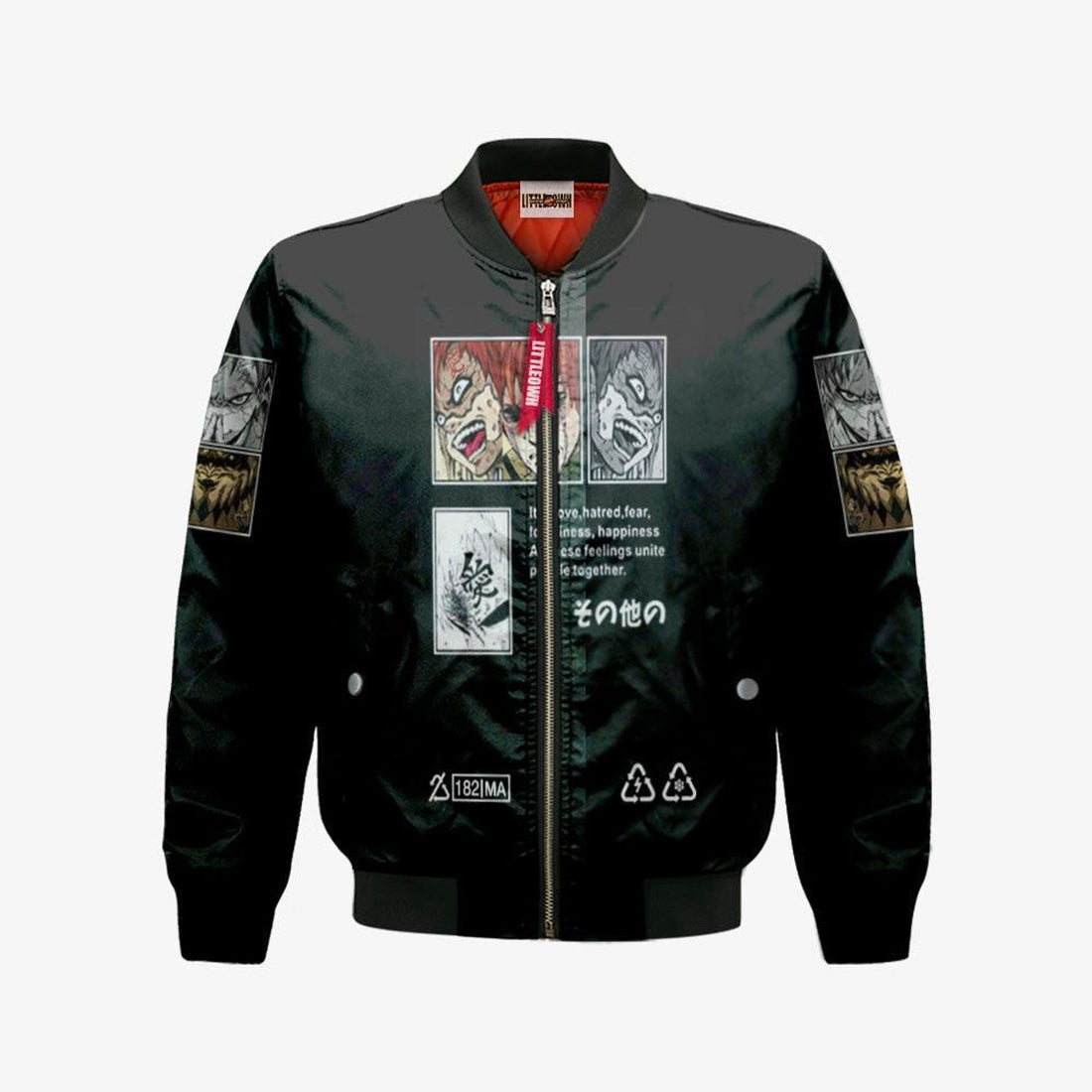 FUNSTUFFPRINT Gaara Buzo Bomber Jacket Custom Nrt Cosplay Costumes 3D Bomber Jacket