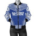 FUNSTUFFPRINT Gambier Islands Flag Polynesian Chief Women'S 3D Bomber Jacket