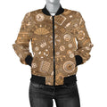 FUNSTUFFPRINT Gambling Poker Pattern Print Women Casual 3D Bomber Jacket
