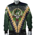 FUNSTUFFPRINT Geraghty or McGarrity Ireland Bomber Jacket - GD Irish Legend Shamrock V Tie-Dye 3D Bomber Jacket